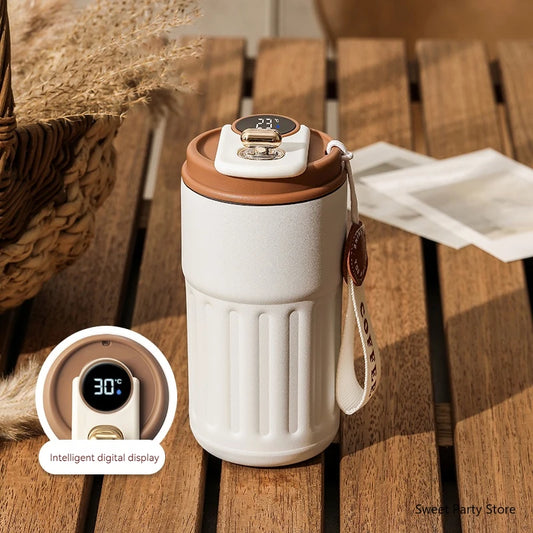 450ML Smart Travel Coffee Mug Display Led Temperature Thermos Mug