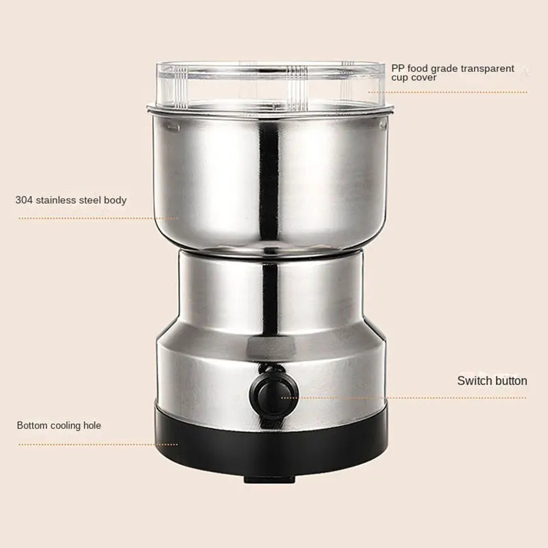 Mini electric grinder for household use, 300ml ultra-fine baby food