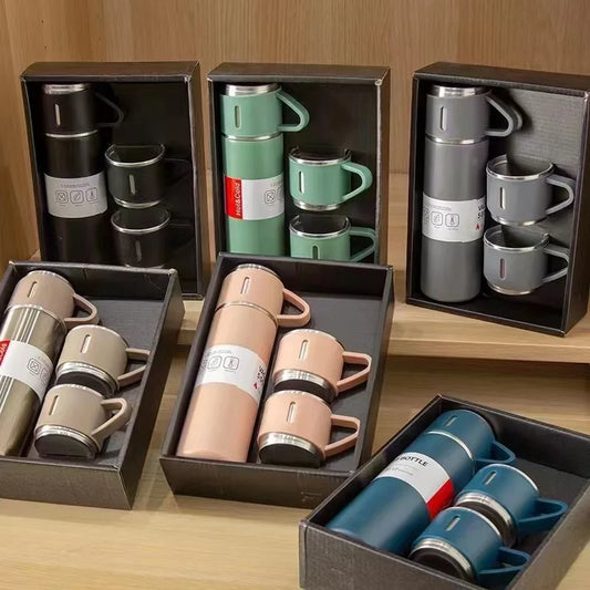 500ML 304 Stainless Steel Vacuum Insulated Bottle Gift Set Office