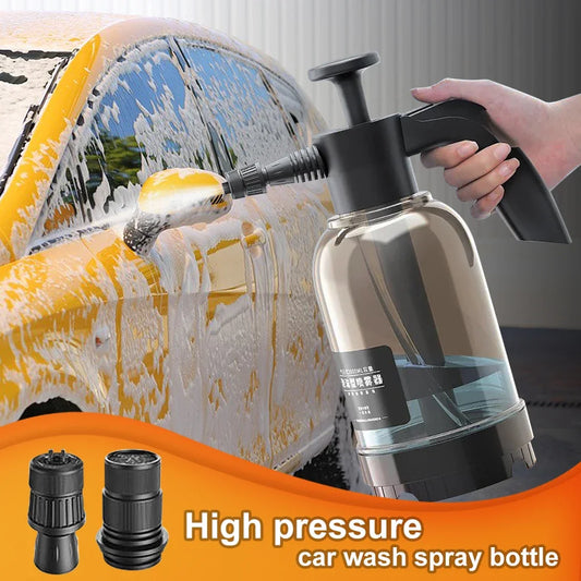 2L Hand Pump Wash Spray Bottle Car Foam Wash Sprayer Car High Pressure